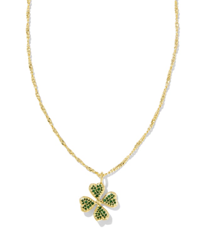 Clover Crystal Short Pendant Necklace image number 0.0