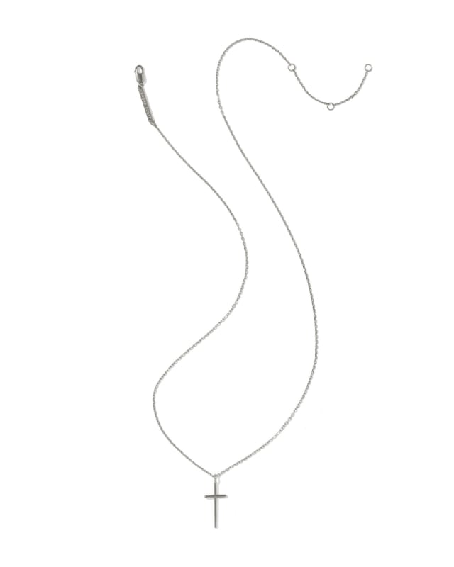 Large Sterling Silver Cross Pendant image number 1.0