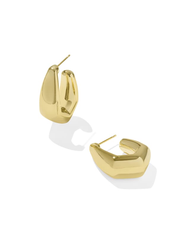 Kaia Gold Small Hoop Earrings image number 0.0
