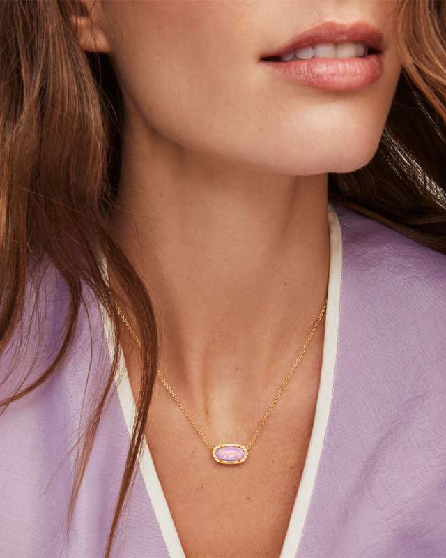 Elisa Pave Short Pendant Necklace main image 1