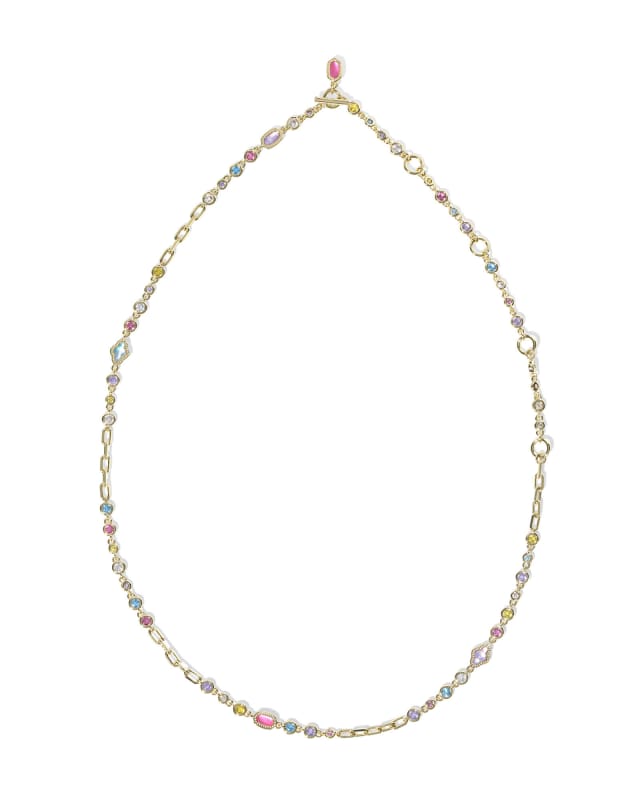 Mini Elisa and Abbie Gold Strand Necklace
