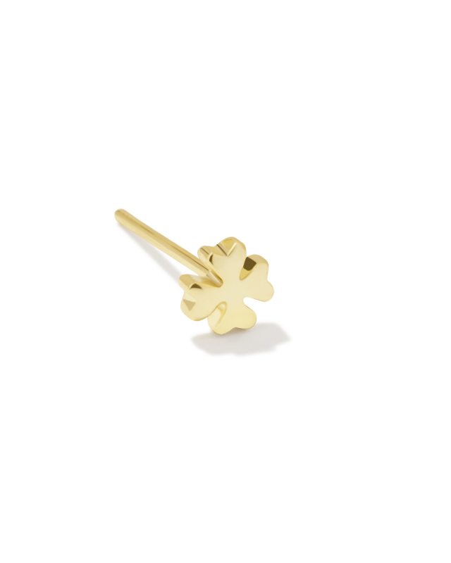 Clover Single Stud Earring in Gold image number 0.0