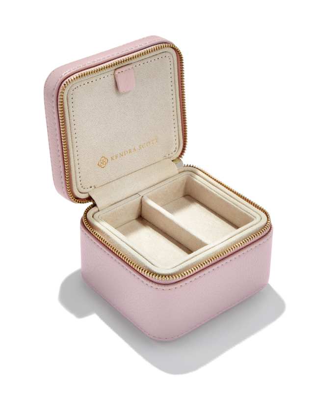 Small Zip Jewelry Case in Blush Pink image number 1.0