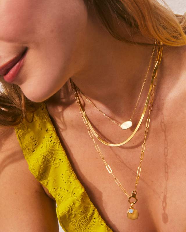 Elisa Pendant Necklace in 18k Gold Vermeil image number 5.0
