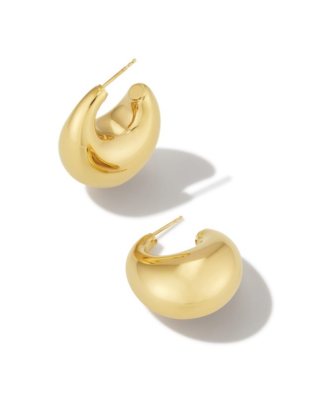 Raylyn Hoop Earrings in 18k Gold Vermeil image number 0.0