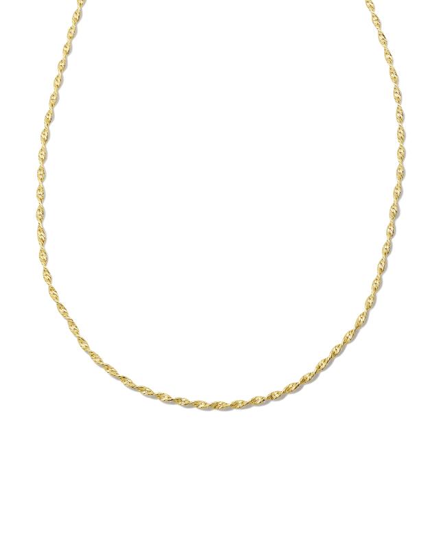 Twisted Victorian Chain Necklace in 18k Gold Vermeil image number 0.0