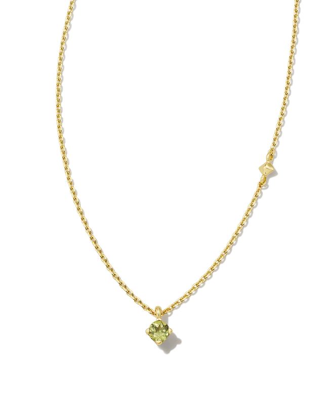 Maisie 18k Gold Vermeil Pendant Necklace in Peridot image number 0.0