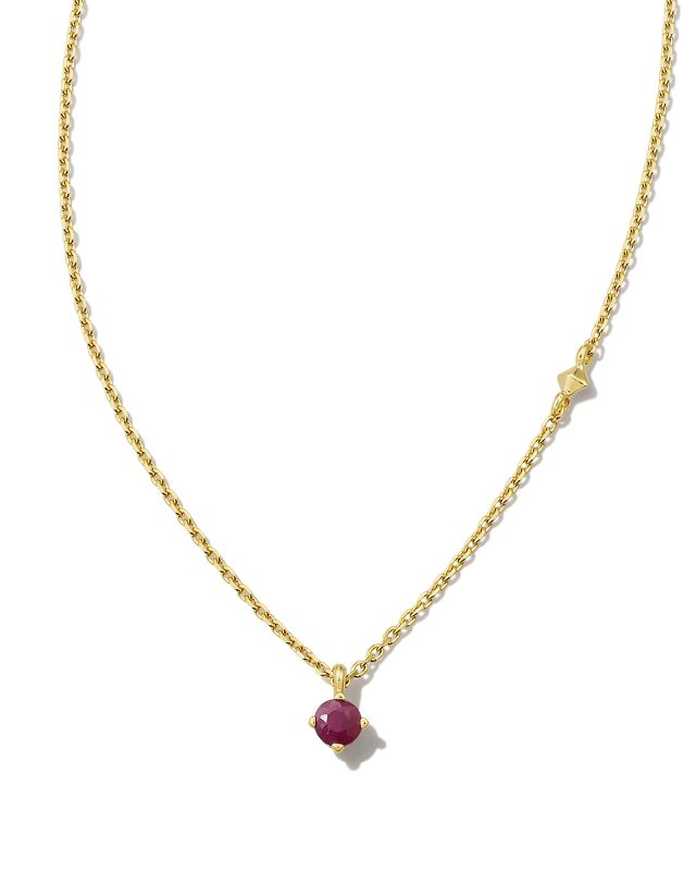 Maisie 18k Gold Vermeil Pendant Necklace in Ruby image number 0.0