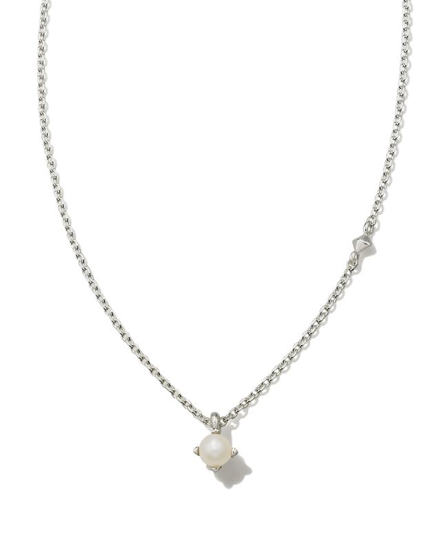 Maisie Sterling Silver Pendant Necklace in White Pearl image number 0.0