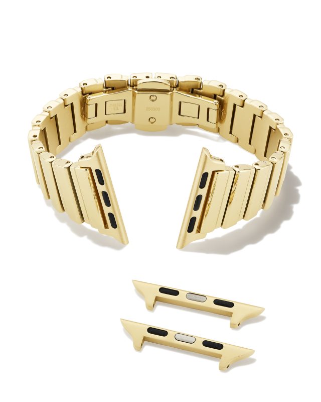 Leanor Narrow Watch Band in Gold Tone Stainless Steel image number 1.0