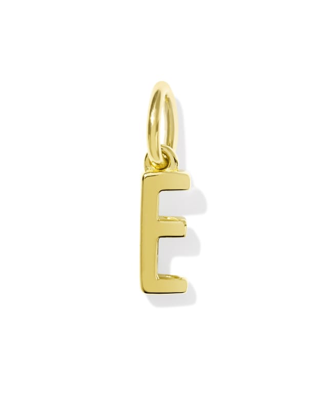 Metal Letter E 18k Gold Vermeil Charm image number 0.0