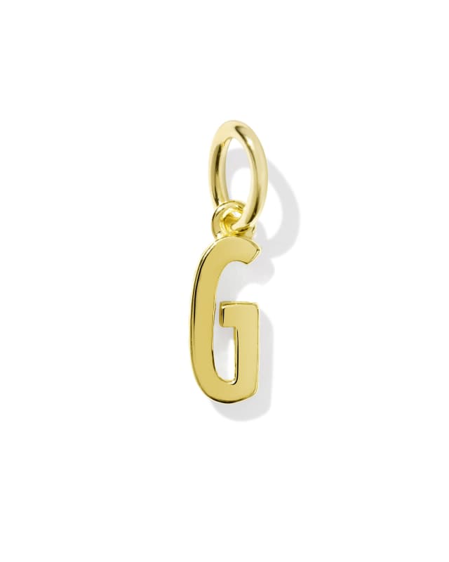 Metal Letter G 18k Gold Vermeil Charm image number 0.0