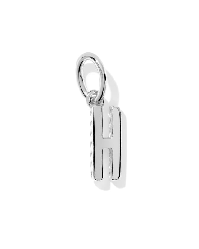 Metal Letter H Sterling Silver Charm image number 0.0