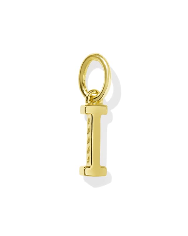 Metal Letter I 18k Gold Vermeil Charm image number 0.0