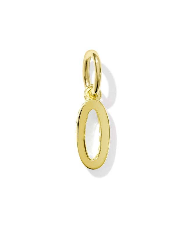Metal Letter O 18k Gold Vermeil Charm image number 0.0