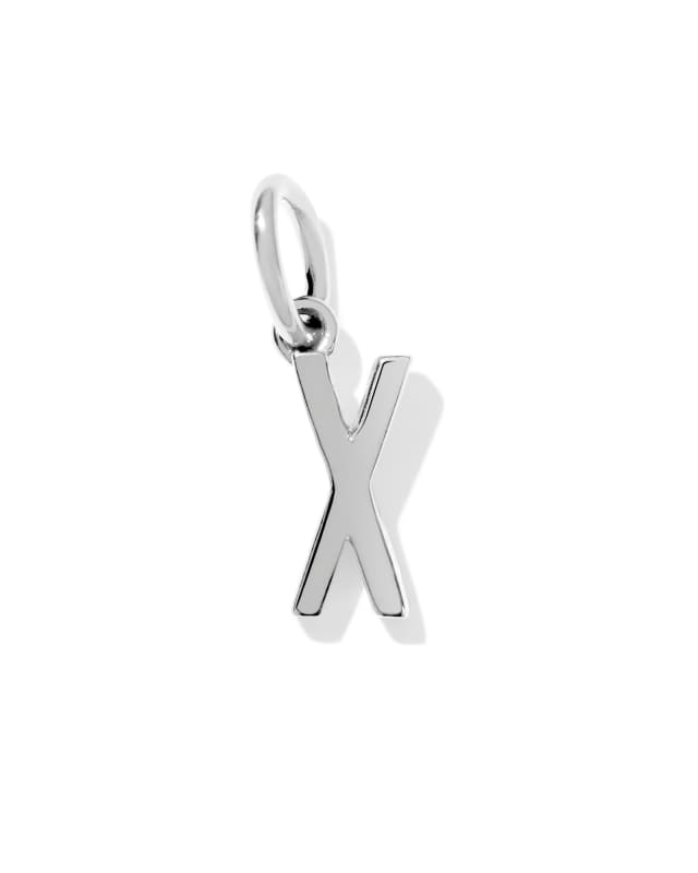 Metal Letter X Sterling Silver Charm image number 0.0