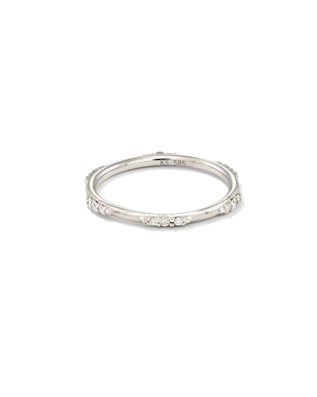 Posey Band Ring in White Diamond image number 0.0