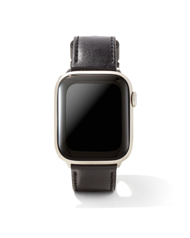 Evans Leather Watch Band in Black image number 0.0