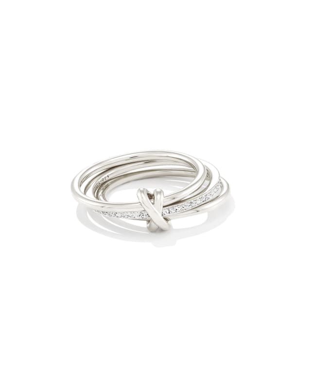 Tia Band Ring in White Sapphire image number 1.0