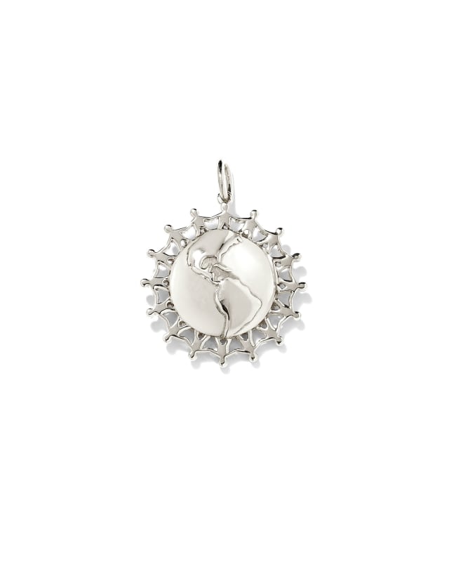 Children’s World Charm in Sterling Silver image number 0.0