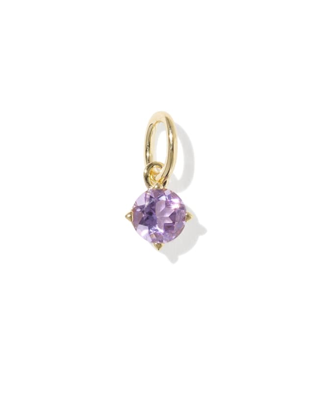 Maisie 18k Gold Vermeil February Birthstone Charm image number 0.0