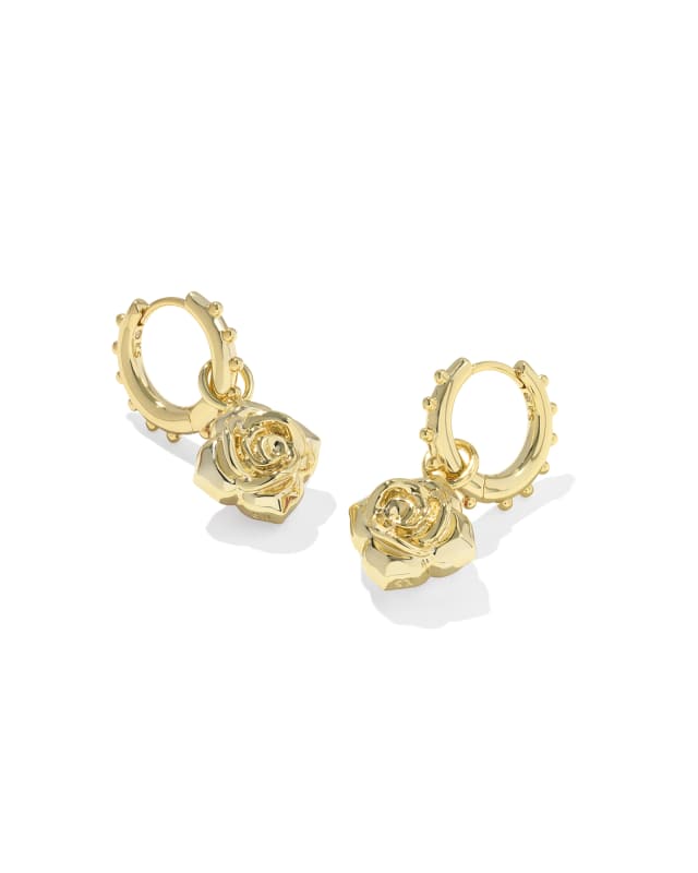 Mallory Rose Gold Huggie Earrings