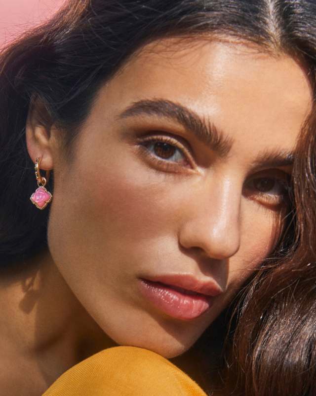 Mallory Rose Gold Huggie Earrings