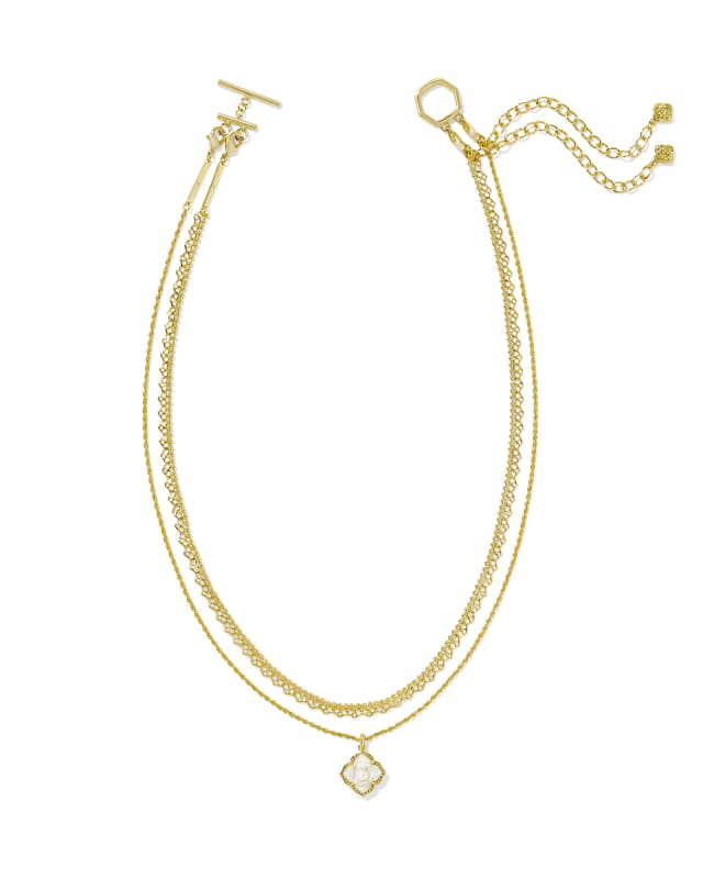 Mallory Rose Gold Multi Strand Necklace image number 2.0