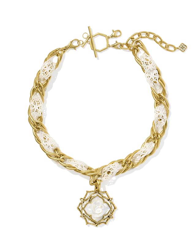 Mallory Rose Vintage Gold Statement Necklace image number 2.0