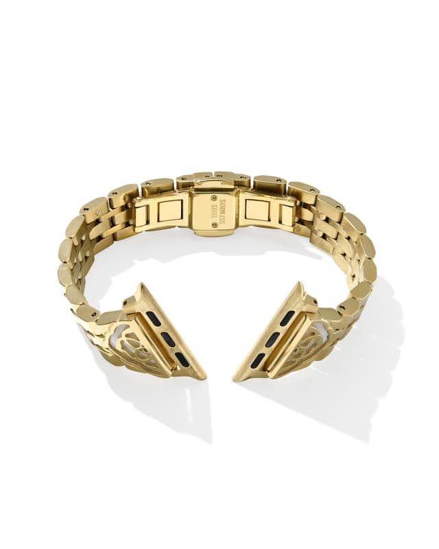 Kiera Gold Tone Stainless Steel 5 Link Watch Band | Kendra Scott Kiera Gold Tone Stainless Steel 5 Link Watch Band | Kendra Scott