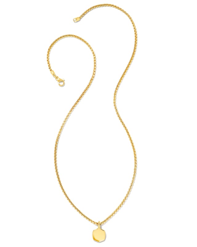 Davie Metal Charm Necklace in 18k Gold Vermeil image number 2.0