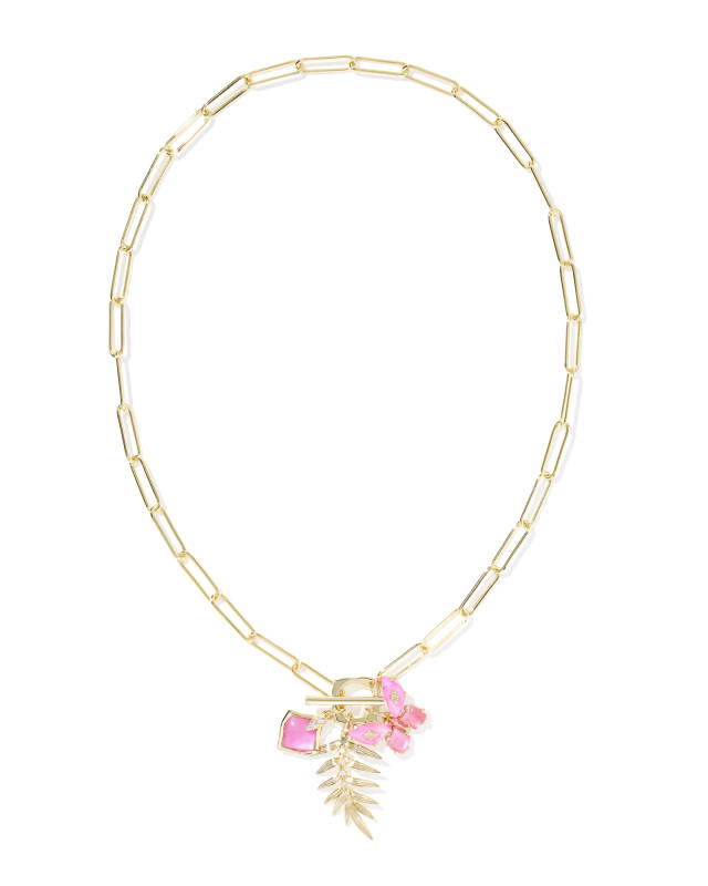 Bianca Butterfly Gold Charm Necklace image number 1.0