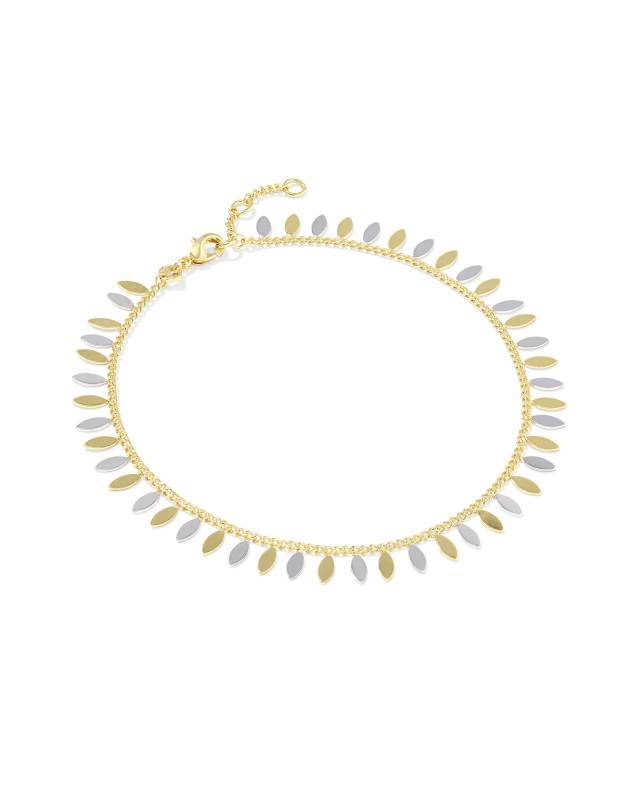 Kayla Mixed Metal Anklet image number 0.0