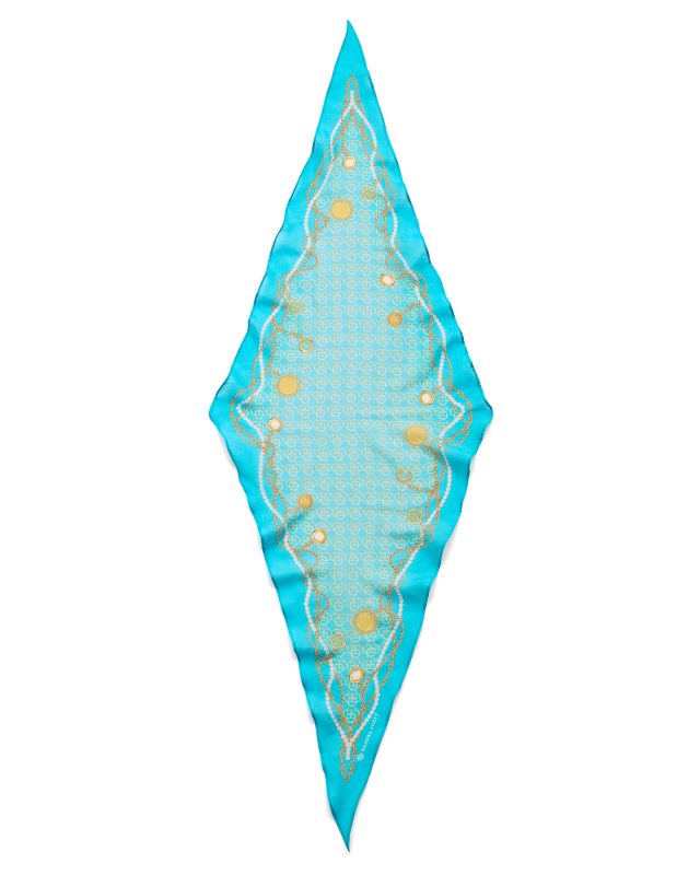 Lily Diamond Scarf in Blue image number 1.0