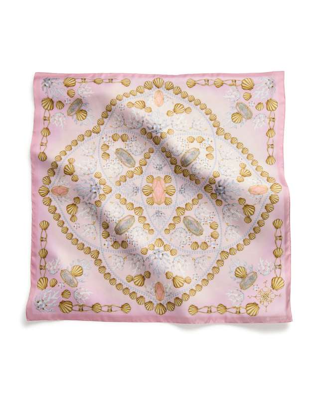 Shea Silk Square in Pink image number 1.0