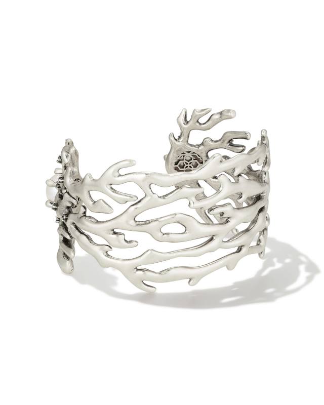 Shea Statement Cuff Bracelet in Vintage Silver image number 3.0