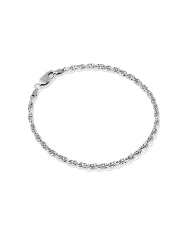 Ryan Rope Chain Bracelet in Oxidized Sterling Silver image number 0.0