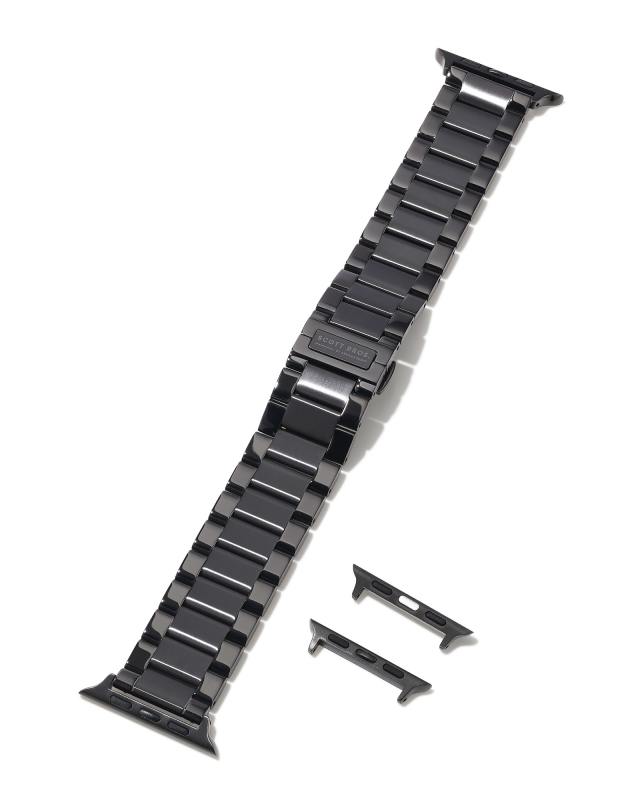 Weston 3 Link Watch Band in Black Tone Stainless Steel image number 2.0