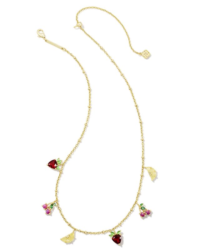 Fruit Gold Strand Necklace in Multi Mix image number 0.0