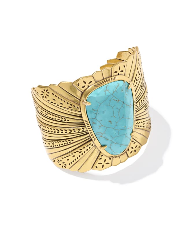 Starla Vintage Gold Cuff Bracelet image number 0.0