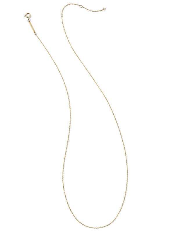 20" Thin Chain Necklace in 14k Yellow Gold image number 1.0