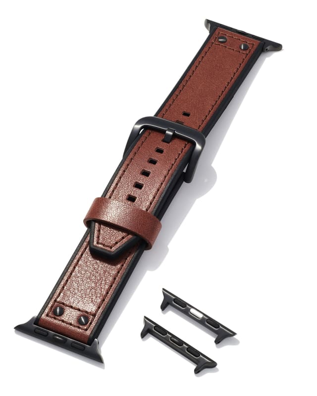 Cade Leather Watch Band in Cognac image number 1.0