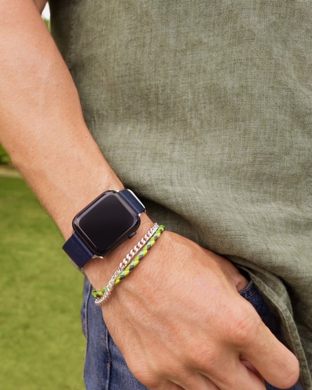 Kenneth Nylon Watch Band in Navy image number 3.0