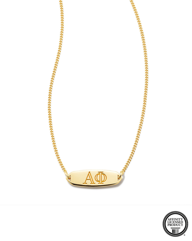 Alpha Phi Pendant Necklace image number 0.0