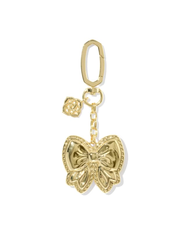 Haley Bow Gold Bag Charm image number 2.0