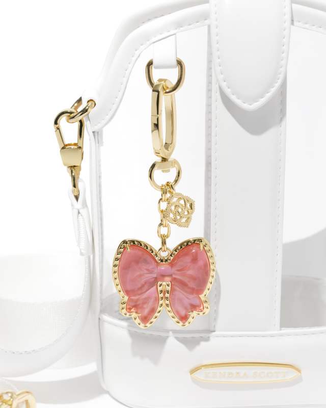 Haley Bow Gold Bag Charm image number 3.0