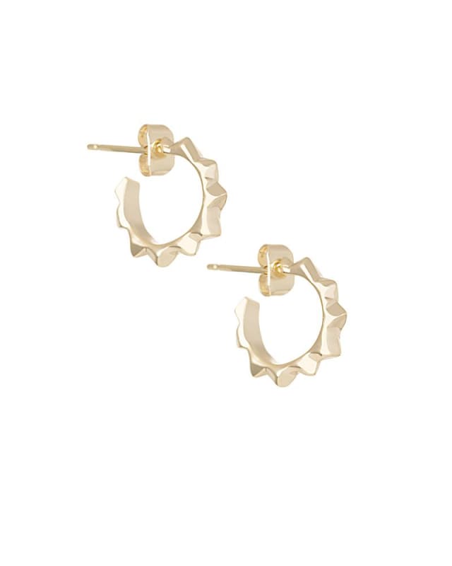 Lily Huggie Earrings in Gold image number 0.0