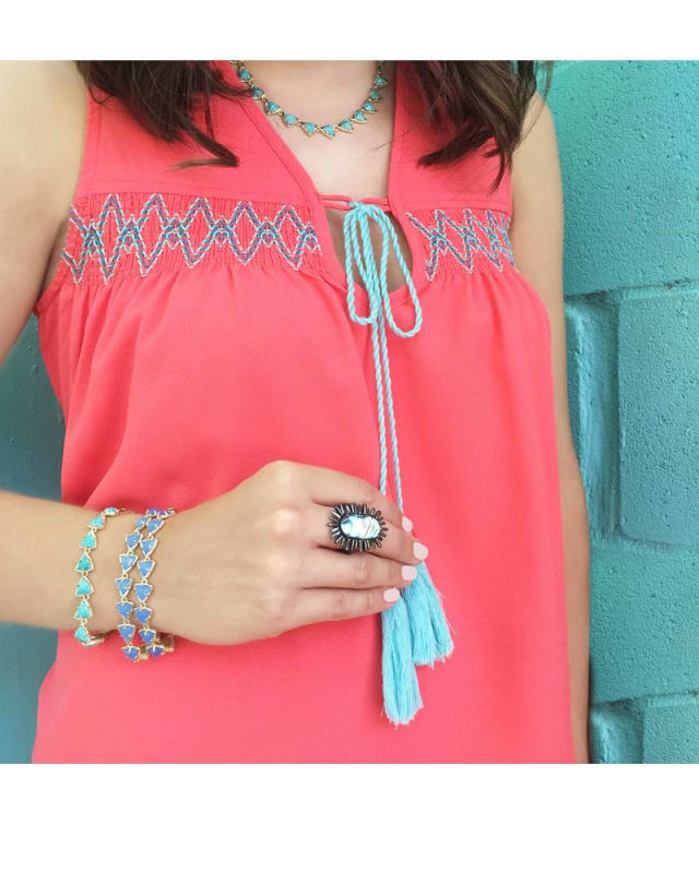 RIPLEY BRACELET GOLD PERIWINKLE image number 1.0