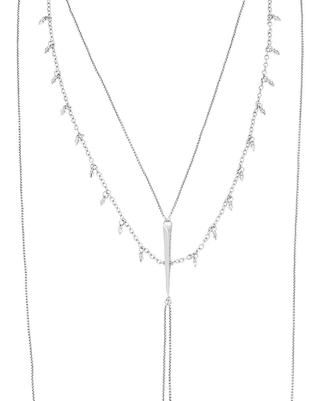 JOSLYN NECKLACE RHOD METAL image number 2.0