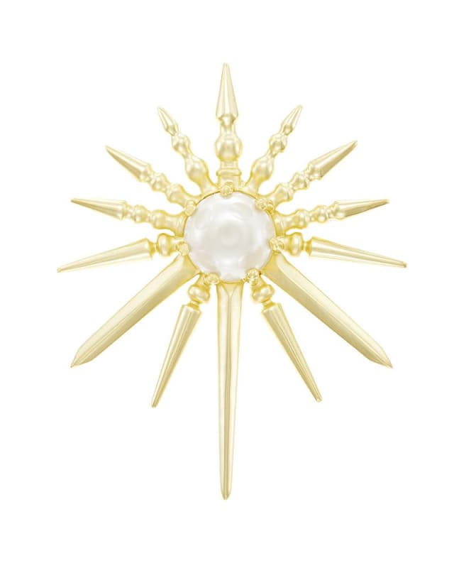 Royce Brooch in Gold image number 0.0